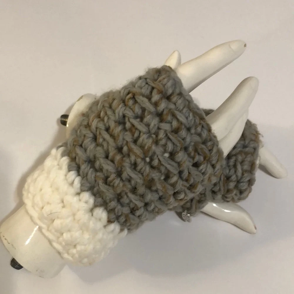 Wrist Warmers, Fingerless Mittens, Texting Gloves, Hand Warmers Handmade crochet